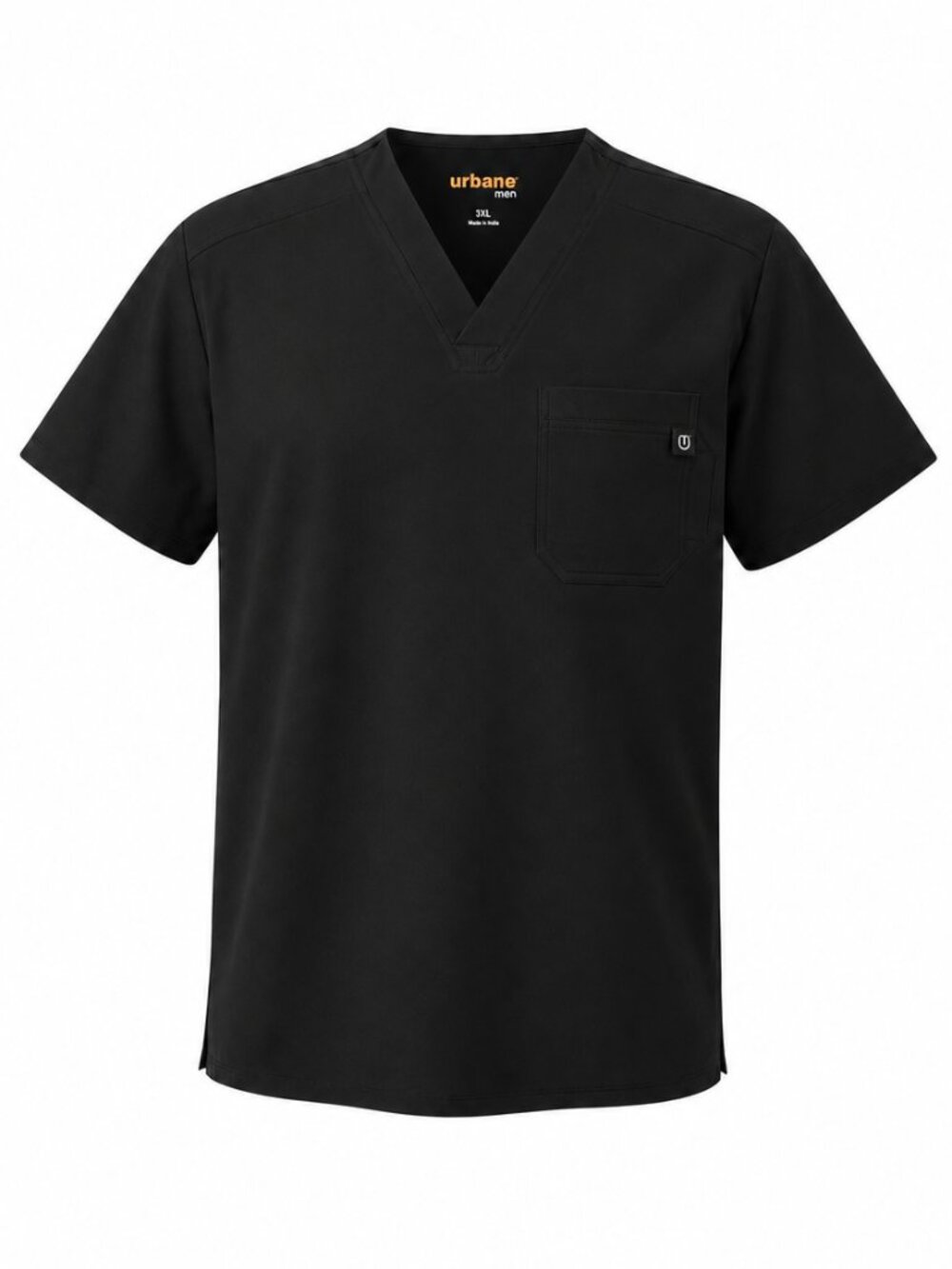 NWT Urbane Performance Men's 3XL Black V-Neck Medical Scrub Top 9154 Stretch